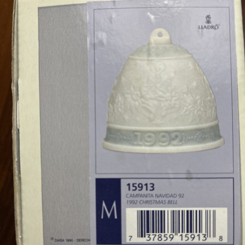 NEW IN BOX! LLADRO Vintage Campanita Navidad 1992 Christmas Bell #15913